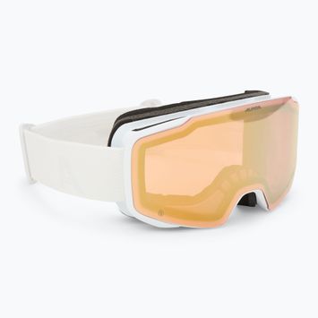 Окуляри лижні Alpina Taos QV white matt/ gold