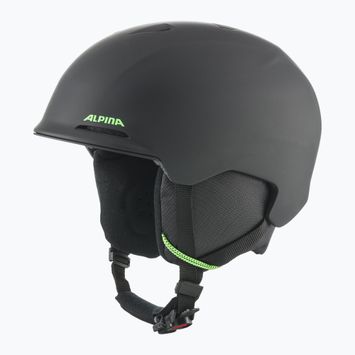 Шолом гірськолижний дитячий Alpina Brix black/ neon matt