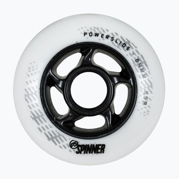 Колеса для роликових ковзанів Powerslide Spinner 84mm/88A 4 шт. білі 905324