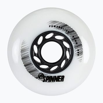 Колеса для роликових ковзанів Powerslide Spinner 80mm/88A 4 шт. білі 905325