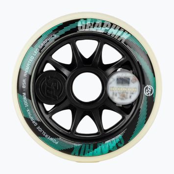 Колеса для роликових ковзанів Powerslide Graphix LED Wheel 100 Left білі 905345