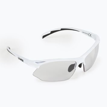 Окуляри велосипедні UVEX Sportstyle 802 V white/variomatic smoke 53/0/872/8801