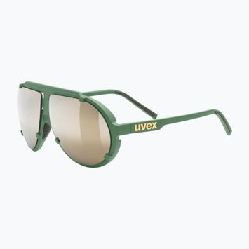 Окуляри сонцезахисні UVEX Esntl Pina moss green matt/mirror gold