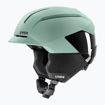 Шолом гірськолижний UVEX Levitate MIPS oxid green/black matt
