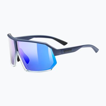 Окуляри сонцезахисні UVEX Sportstyle 237 metallic blue/clear/mirror blue