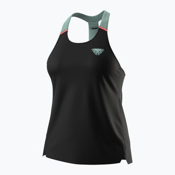 Топ для бігу жіночий DYNAFIT Sky Tank black out jadelite