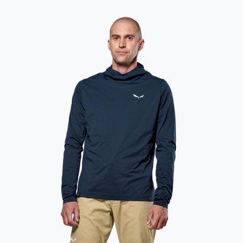 Чоловічий трекінговий світшот Salewa Puez Sun Hoodie темно-синій піджак
