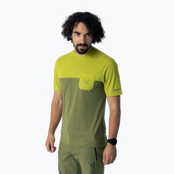 Футболка трекінгова чоловіча DYNAFIT Transalper Pocket golden lime/5a40