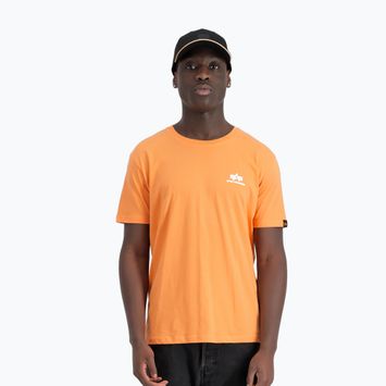 Чоловіча футболка Alpha Industries Basic Small Logo мандаринова