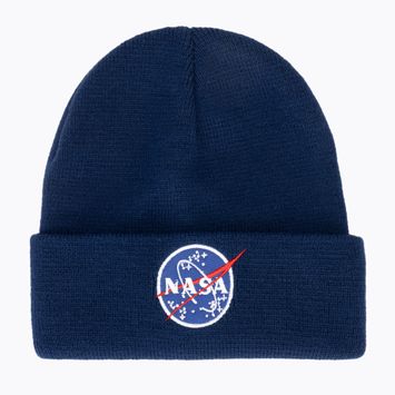 Шапка Alpha Industries NASA replica blue