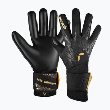 Воротарські рукавиці Reusch Pure Contact Infinity чорні/золоті/чорні