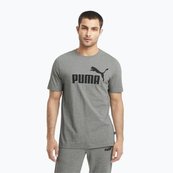 Футболка  чоловіча PUMA Ess Logo Tee medium gray heather