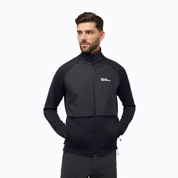 Кофта флісова чоловіча Jack Wolfskin Dormer black