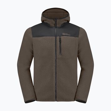 Кофта флісова чоловіча Jack Wolfskin Kammweg Pile Fz cold coffee