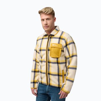 Кофта флісова чоловіча Jack Wolfskin Felslicht Check panna cotta