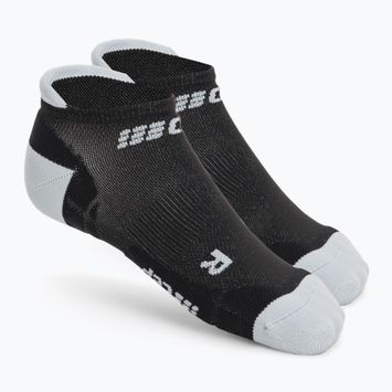 Шкарпетки компресійні бігові чоловічі CEP Ultralight No Show black/light grey