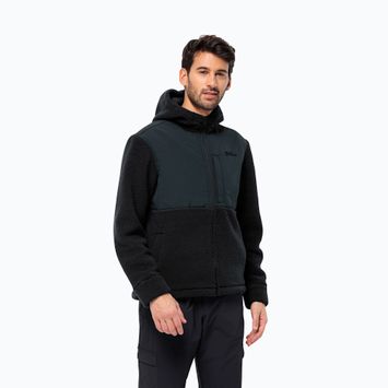 Кофта флісова чоловіча Jack Wolfskin Felslicht Hooded night blue