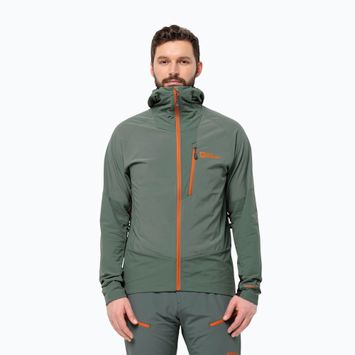 Чоловіча софтшелл-куртка Jack Wolfskin Alpspitze Hoody hedge green