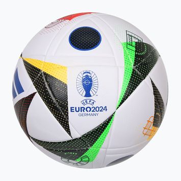М'яч футбольний adidas Fussballliebe 2024 League Box white/black/glow blue розмір 4