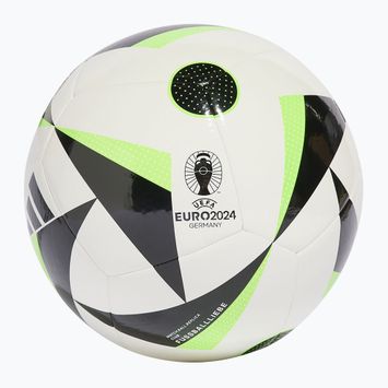 М'яч футбольний adidas Fussballiebe Club white/black/solar green розмір 4