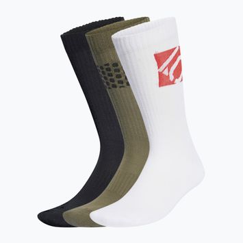 Шкарпетки adidas FIVE TEN Cushioned Crew Sock 3 pary olive strata/white/black