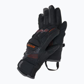 Рукавиці гірськолижні дитячі ZIENER Luro Aquashield PR black/orange pop