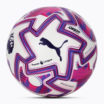 PUMA Orbita Ultimate PL Brilliance футбольна пума біла/багатобарвна, розмір 5