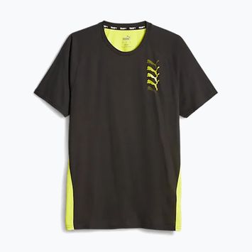 Футболка тренувальна чоловіча PUMA Fit Triblend Ultrabreathe puma black/yellow burst