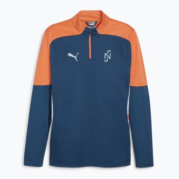 Кофта футбольна чоловіча PUMA Neymar Jr Creativity 1/4 Zip Top ocean tropic/hot heat