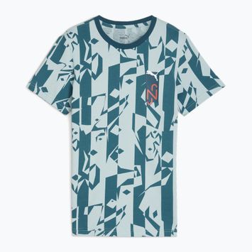 Дитяча футбольна футболка PUMA Neymar Jr Creativity Logo Tee ocean tropic / бірюзовий прибій