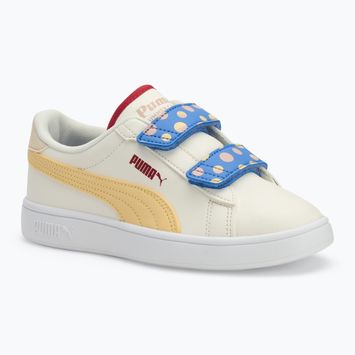 Кросівки дитячі PUMA Smash 3.0 Summer Camp V PS warm white/chamomile/puma white