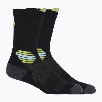 Шкарпетки для бігу ASICS Fujitrail Run Crew black/illuminate green