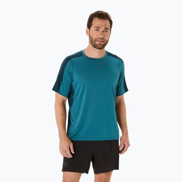 Чоловіча бігова сорочка ASICS Fujitrail Elite Top atlantis синя/саксонська зелень