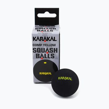М'ячі для сквошу Karakal Comp Yellow Dot 12 шт. black
