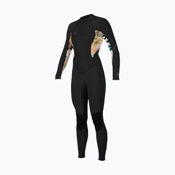 Гідрокостюм для плавання жіночий O'Neill Bahia 3/2 Back Zip Full black/mikah floral/black