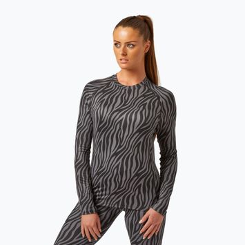 Лонгслів термоактивний жіночий Surfanic Cozy Limited Edition Crew Neck black zebra