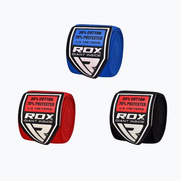 Боксерські бинти RDX Hand Wraps Combine Plus червоний/чорний/синій