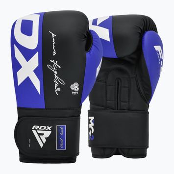 Боксерські рукавички RDX REX F4 сині/чорні