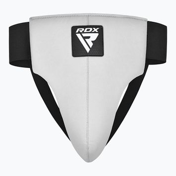 Захист паху чоловічий RDX R1 Martial Arts groin guard white/black