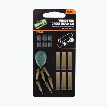 Захист для Chod Riga Fox International Edges Tungsten Chod bead kit x 6 Beads / Buffer sleeves коричневий CAC488