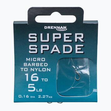 Поводок для methody Drennan Super Spade гачок + волосінь 8 шт. прозорий HNSSPM012
