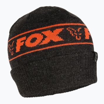 Шапка зимова Fox International Collection Beanie black/orange