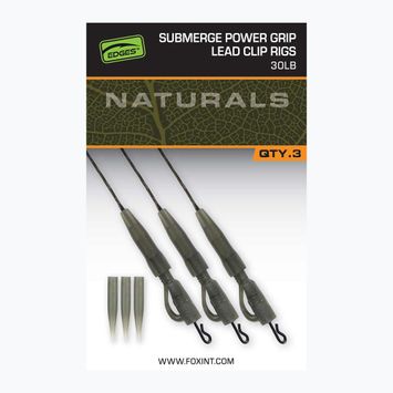 Гачки карпові Fox International Naturals Sub Power Grip Lead Clip 3 шт.