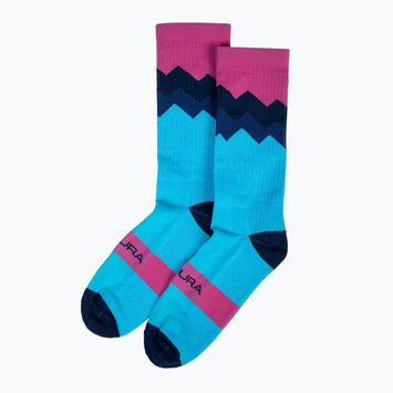 Чоловічі шкарпетки для велоспорту Endura Jagged електричні сині