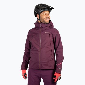 Чоловіча велосипедна куртка Endura MT500 Waterproof II баклажан