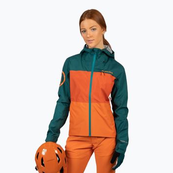 Жіноча велосипедна куртка Endura Singletrack II Waterproof harvest