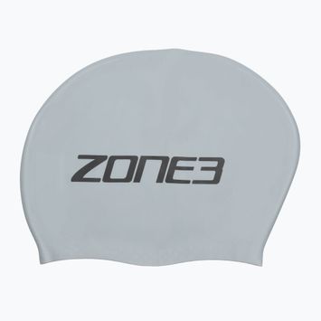 ZONE3 Шапочка для плавання з довгим волоссям срібляста