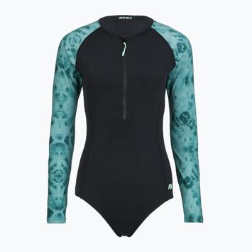 Купальник суцільний жіночий ZONE3 Long Sleeve teal tie dye