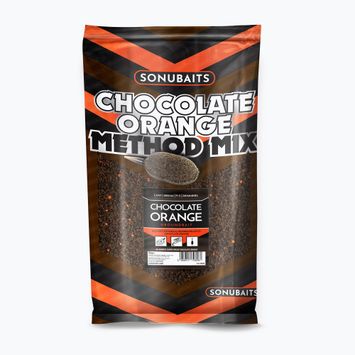Прикормка Sonubaits Chocolate Orange Method Mix темно-коричнева S1770023