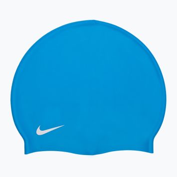 Шапочка для плавання дитяча Nike SOLID JUNIOR синя TESS0106
